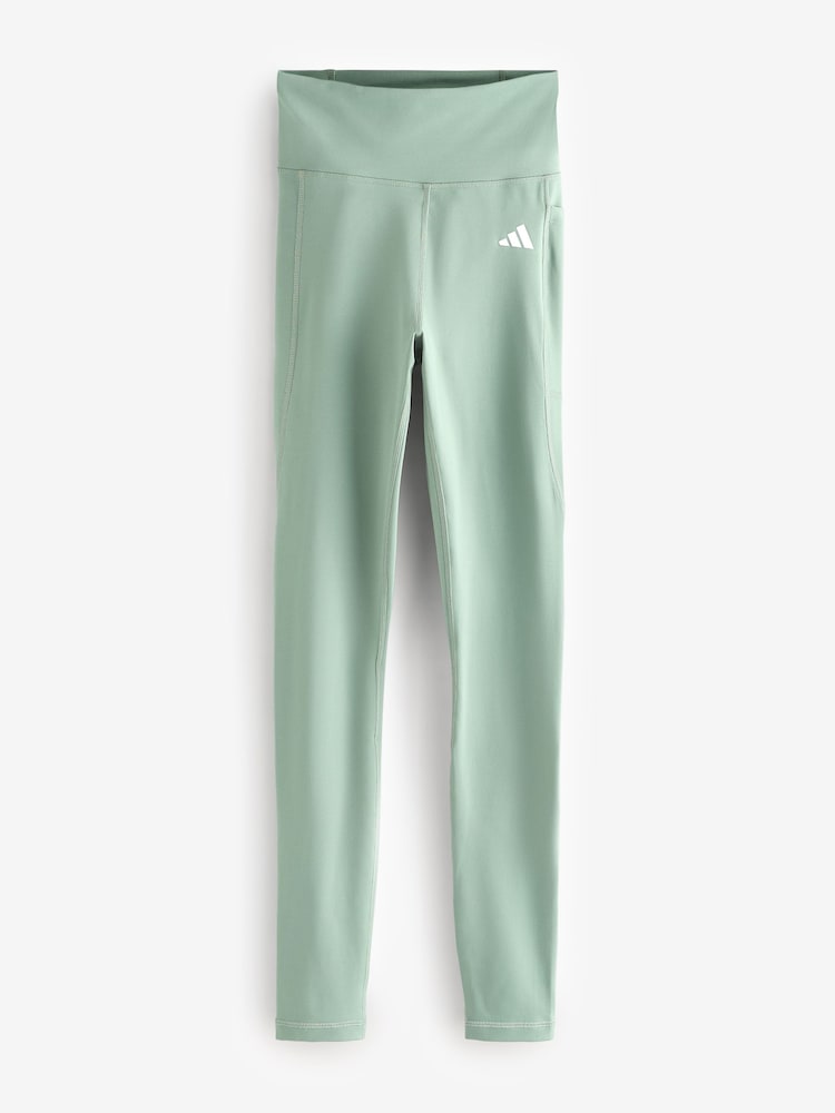 adidas Green Optime Essential Full Length Leggings - Image 7 of 7