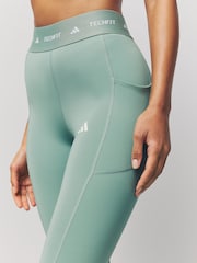 adidas Green TECFIT Pocket Full-Length Leggings - Image 5 of 6