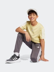 adidas Yellow Essentials 3 Stripes 100% Cotton T-Shirt - Image 3 of 6