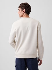 Gap Cream Logo Crew Neck Sweatshirt - Image 2 of 4