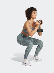 adidas Green Train Essential Minimal All Over Print Full Length Leggings - Image 3 of 7