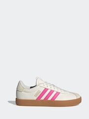 adidas White cream VL Court 3.0 Trainers - Image 1 of 9
