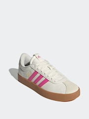 adidas White cream VL Court 3.0 Trainers - Image 3 of 9