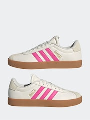 adidas White cream VL Court 3.0 Trainers - Image 5 of 9