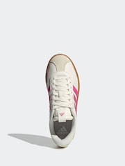 adidas White cream VL Court 3.0 Trainers - Image 6 of 9