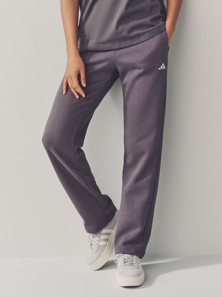 adidas Grey Small Logo Joggers - Image 1 of 7