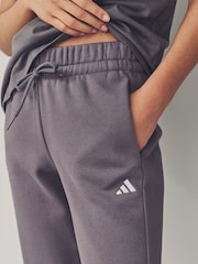 adidas Grey Small Logo Joggers - Image 6 of 7
