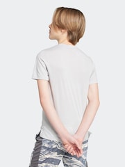 adidas Grey Essentials Camo Logo Training T-Shirt - Image 2 of 6