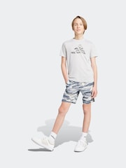 adidas Grey Essentials Camo Logo Training T-Shirt - Image 3 of 6