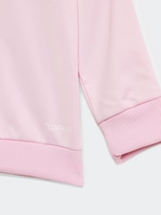adidas Pink Essentials Tiberio 3 Stripes Tracksuit - Image 6 of 7