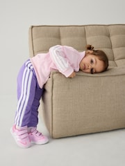 adidas Pink Essentials Climacool Tracksuit - Image 4 of 7