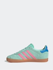 adidas Originals Green Junior Gazelle Trainers - Image 2 of 10