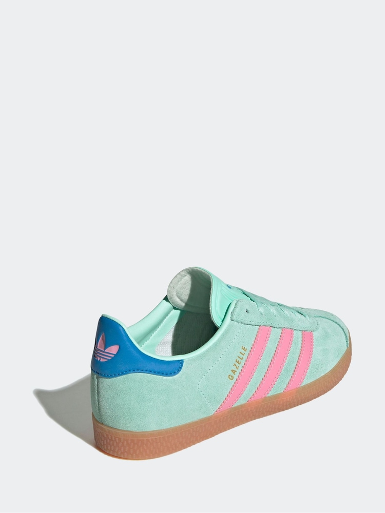 ירוק - adidas originals נעלי ספורט לילדים, דגם Gazelle - Image 4 of 10