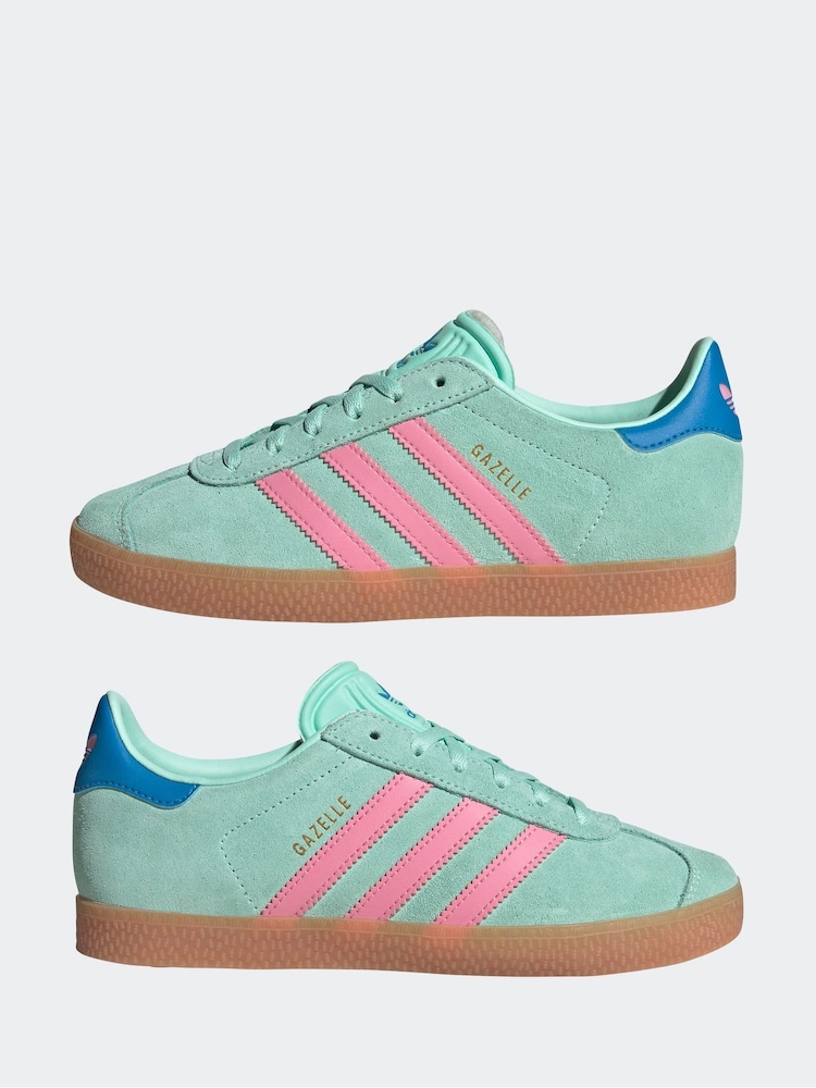 ירוק - adidas originals נעלי ספורט לילדים, דגם Gazelle - Image 5 of 10