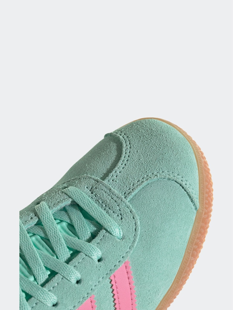 ירוק - adidas originals נעלי ספורט לילדים, דגם Gazelle - Image 8 of 10