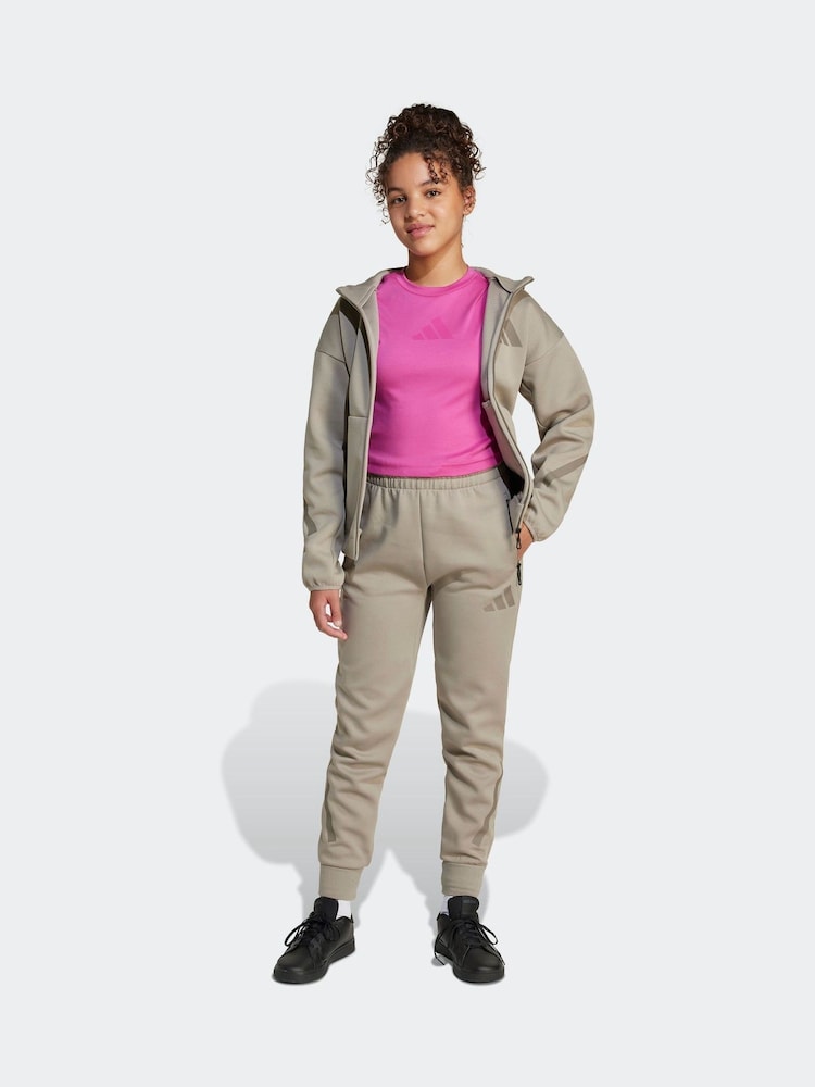adidas Pink Baby ZNE 100% Cotton T-Shirt - Image 3 of 6