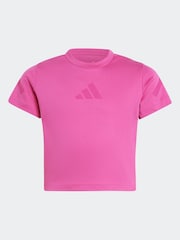 Rosa - adidas Baby ZNE 100% Cotton T-Shirt - Imagen 6 de 6