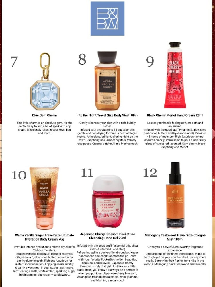Bath & Body Works Advent Calendar 2026 (Worth Over £100) - Image 3 of 3
