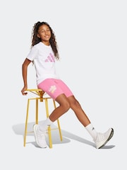 adidas White Animal Print Logo 100% Cotton T-Shirt - Image 3 of 6