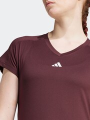 adidas Red Essential Minimal T-Shirt - Image 3 of 5