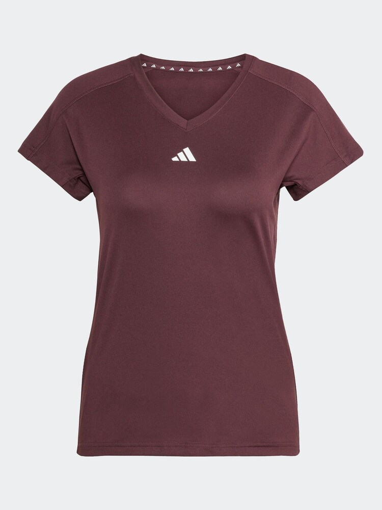 adidas Red Essential Minimal T-Shirt - Image 5 of 5