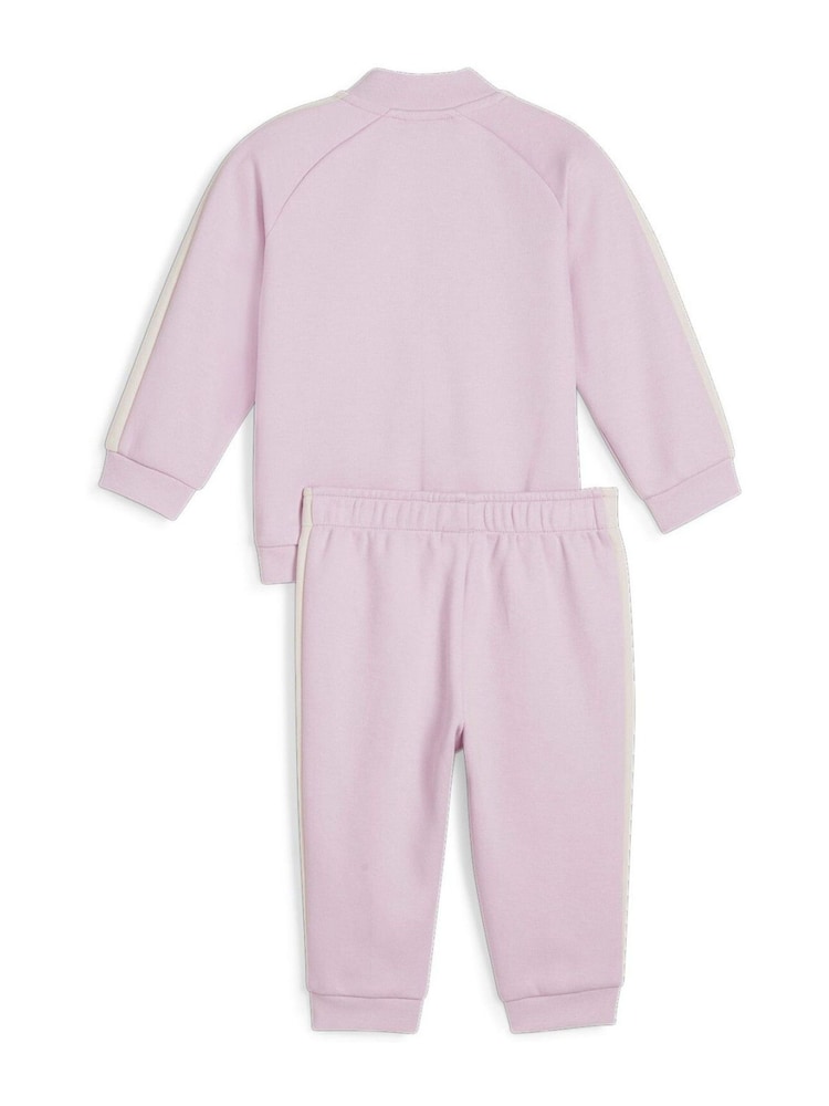 Puma Purple Minicats T7 Iconic Baby Unisex Tracksuit Set - Image 2 of 2