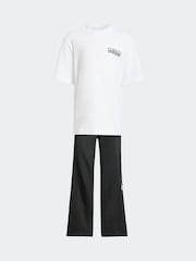 adidas originals White 100% Cotton Top Legging Set - Image 6 of 8
