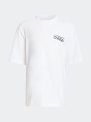 adidas originals White 100% Cotton Top Legging Set - Image 7 of 8