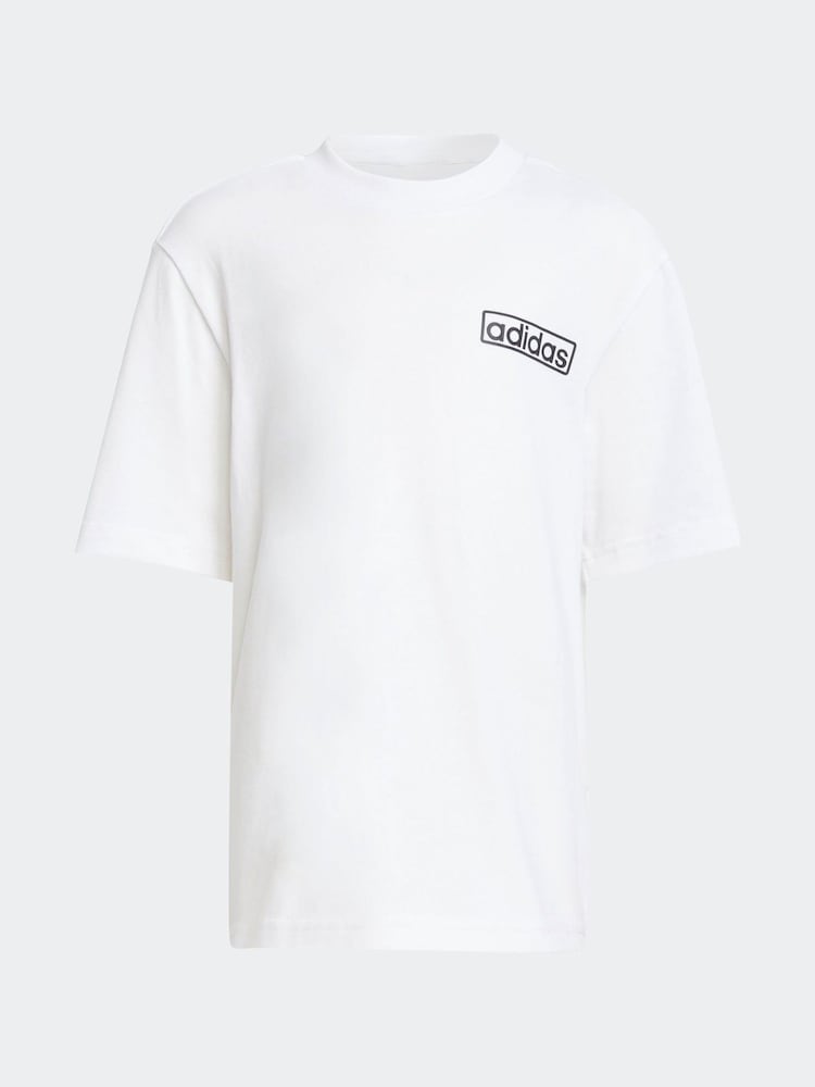 adidas originals White 100% Cotton Top Legging Set - Image 7 of 8