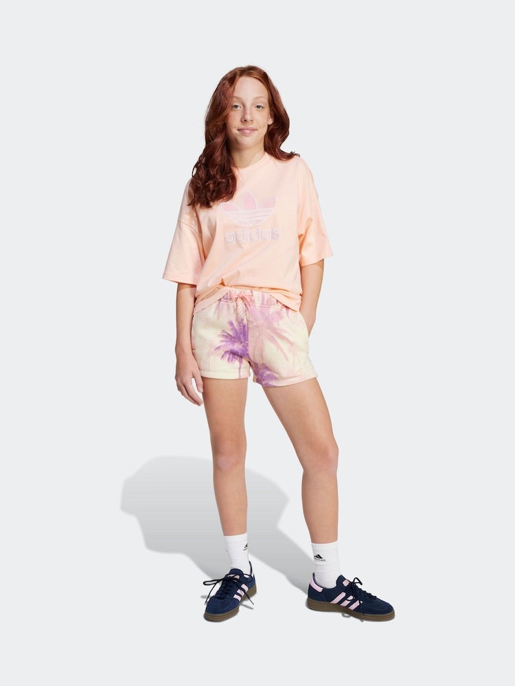 adidas originals Pink Printed Shorts - Image 2 of 5 adidas originals Pink Printed Shorts - Image 2 of 5