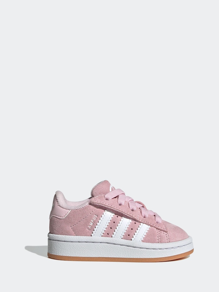 adidas Originals Pink Campus 00s Elastic Lace Trainers - Image 1 of 9