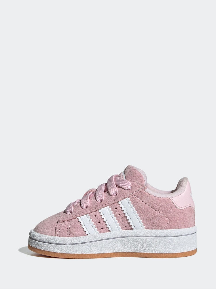 adidas Originals Pink Campus 00s Elastic Lace Trainers - Image 2 of 9
