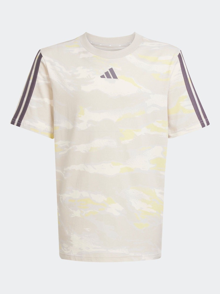 adidas Grey Camo 100% Cotton T-Shirt - Image 6 of 6