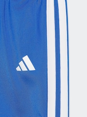adidas Blue Essentials Tiberio 3 Stripe Tracksuit - Image 7 of 7