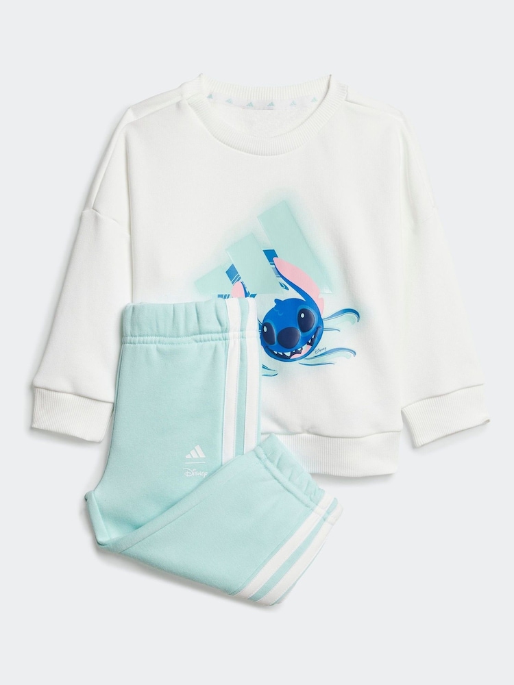adidas White Disney Lilo and Stitch Tracksuit - Image 1 of 7
