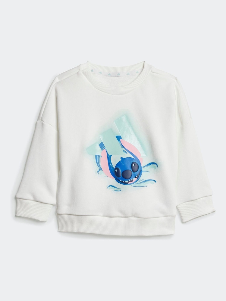 adidas White Disney Lilo and Stitch Tracksuit - Image 2 of 7