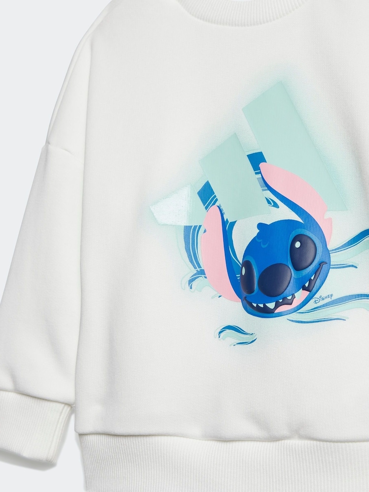 adidas White Disney Lilo and Stitch Tracksuit - Image 5 of 7