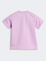 adidas originals Purple Stripe Shorts and T-Shirt Set - Image 3 of 7