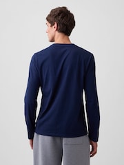 Gap Navy Everyday Soft Raglan Long Sleeve T-Shirt - Image 2 of 5