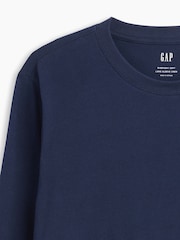 Gap Navy Everyday Soft Raglan Long Sleeve T-Shirt - Image 5 of 5