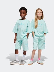 adidas originals Green Short 100% Cotton T-Shirt Set - Image 1 of 8