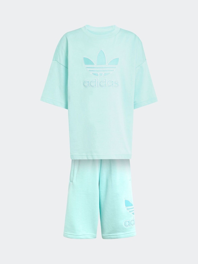 Verde - Set Adidas Originals Tricou scurt 100% bumbac - Image 6 of 8
