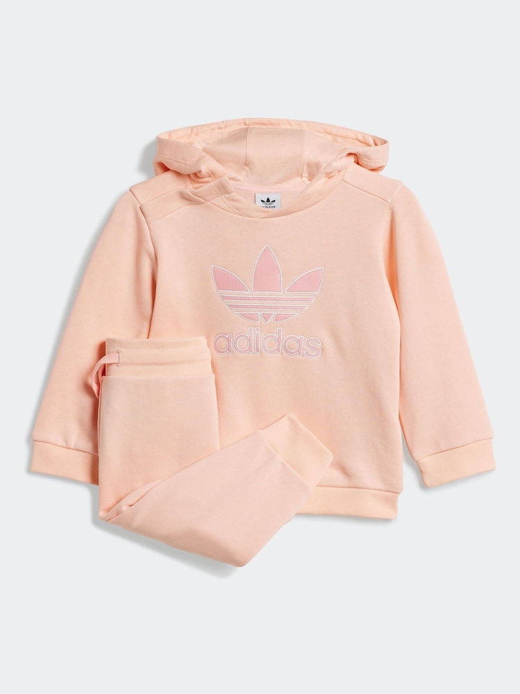 adidas originals Pink Trefoil Tracksuit - Image 1 of 7 adidas originals Pink Trefoil Tracksuit - Image 1 of 7