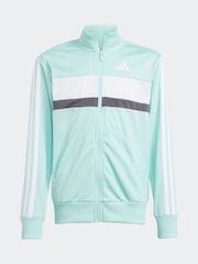 adidas Green 3 Stripe Tibero Tracksuit - Image 6 of 7