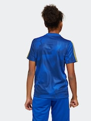 adidas Blue Tiro Football T-Shirt - Image 2 of 6