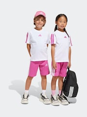 adidas White Essentials 100% Cotton Shorts and T-Shirt Set - Image 1 of 7