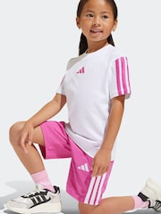 adidas White Essentials 100% Cotton Shorts and T-Shirt Set - Image 4 of 7