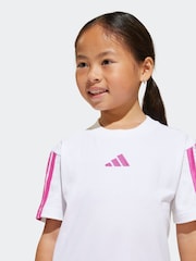 adidas White Essentials 100% Cotton Shorts and T-Shirt Set - Image 5 of 7