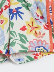 adidas Originals White Blue Floral Liberty London T-shirt and Short Set - Image 7 of 7