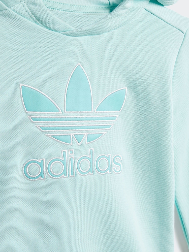 adidas originals Green Infant Tracksuit Set - Image 6 of 8